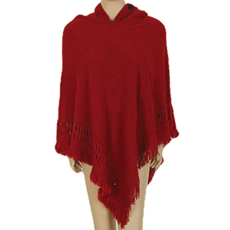 Autumn Shawl Scarf Sweater Fashion Design Women Ladies Tassel Coat Fringe Irregularity Winter Warm Pullove New 7472 | Женская одежда