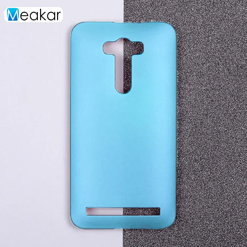 blue Матовая Пластик Coque 5.5For Asus Zenfone 2 Laser Ze550Kl чехол для Asus Zenfone 2 Laser Ze550Kl телефона чехол-лента на заднюю панель - Цвет: blue