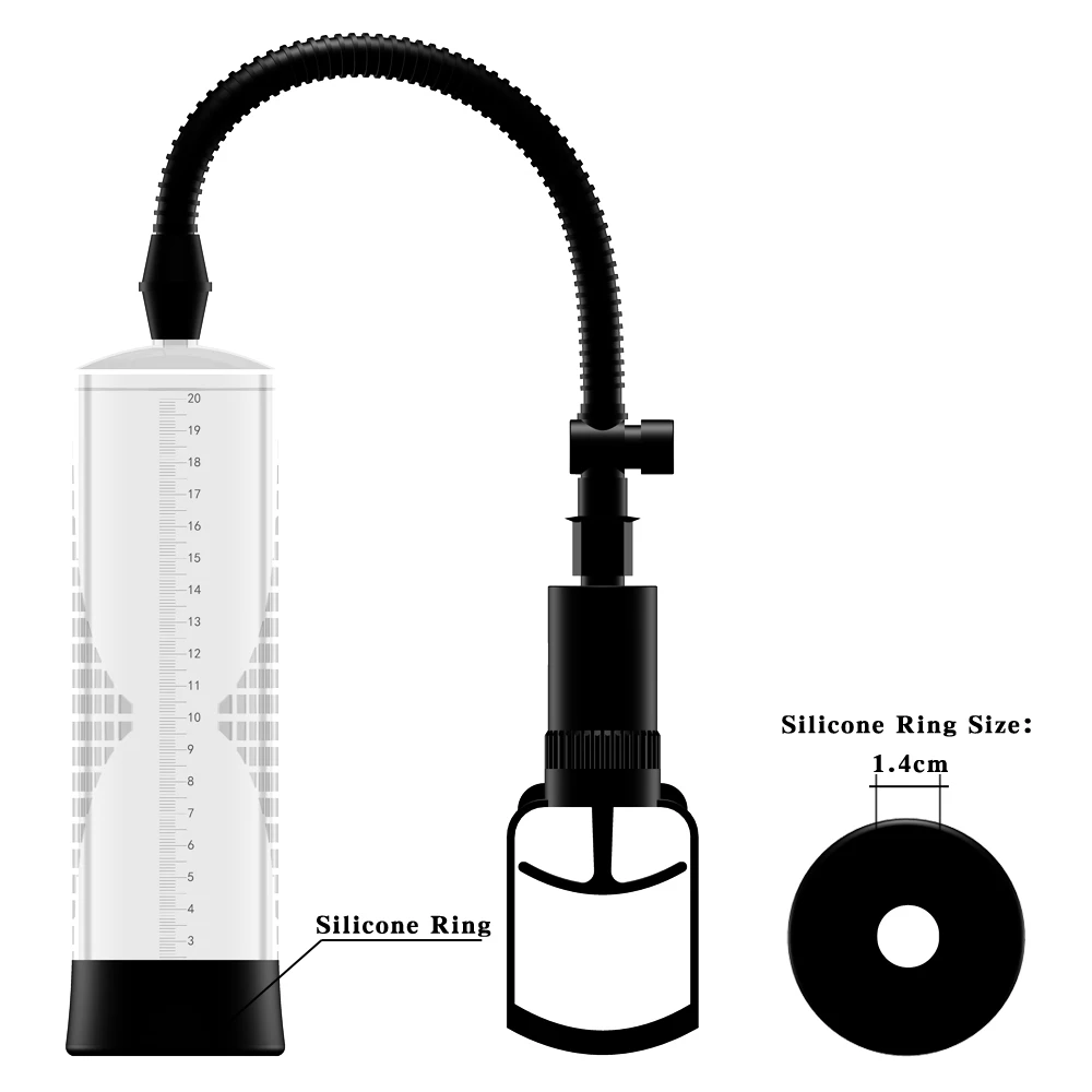Penis Pump-S Дропшиппинг, вакуумный насос для пениса, для увеличения пениса, массажный расширитель, увеличитель, массажные инструменты RUITONG - Цвет: Penis Pump-S