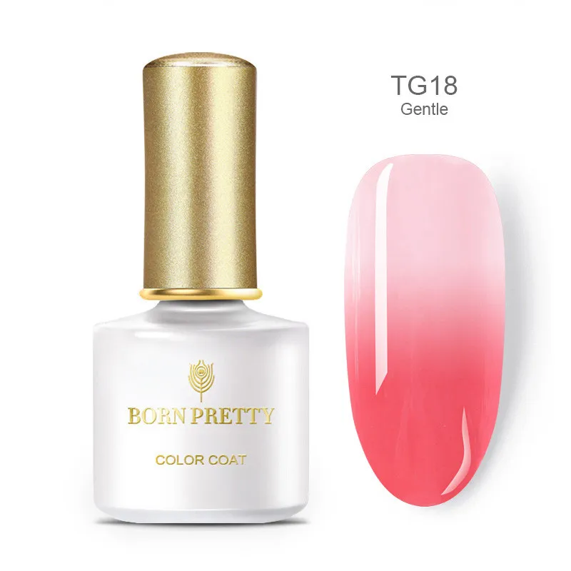 BP-TG18 Гель-лак для ногтей BORN PRETTY, 6 мл, впитывающий УФ-Гель-лак с блестками, меняющий цвет, Гель-лак для ногтей, базовое верхнее покрытие - Цвет: BP-TG18