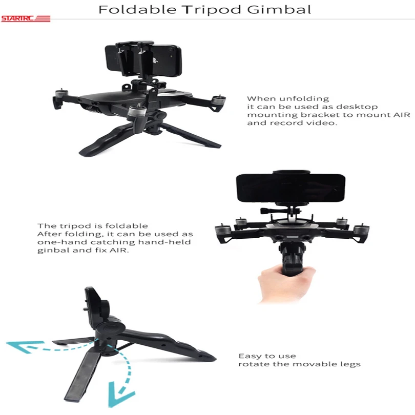 Ouhaobin карданный стабилизатор для смартфона для DJI Mavic Air Drone складной штатив держатель кронштейн 81225