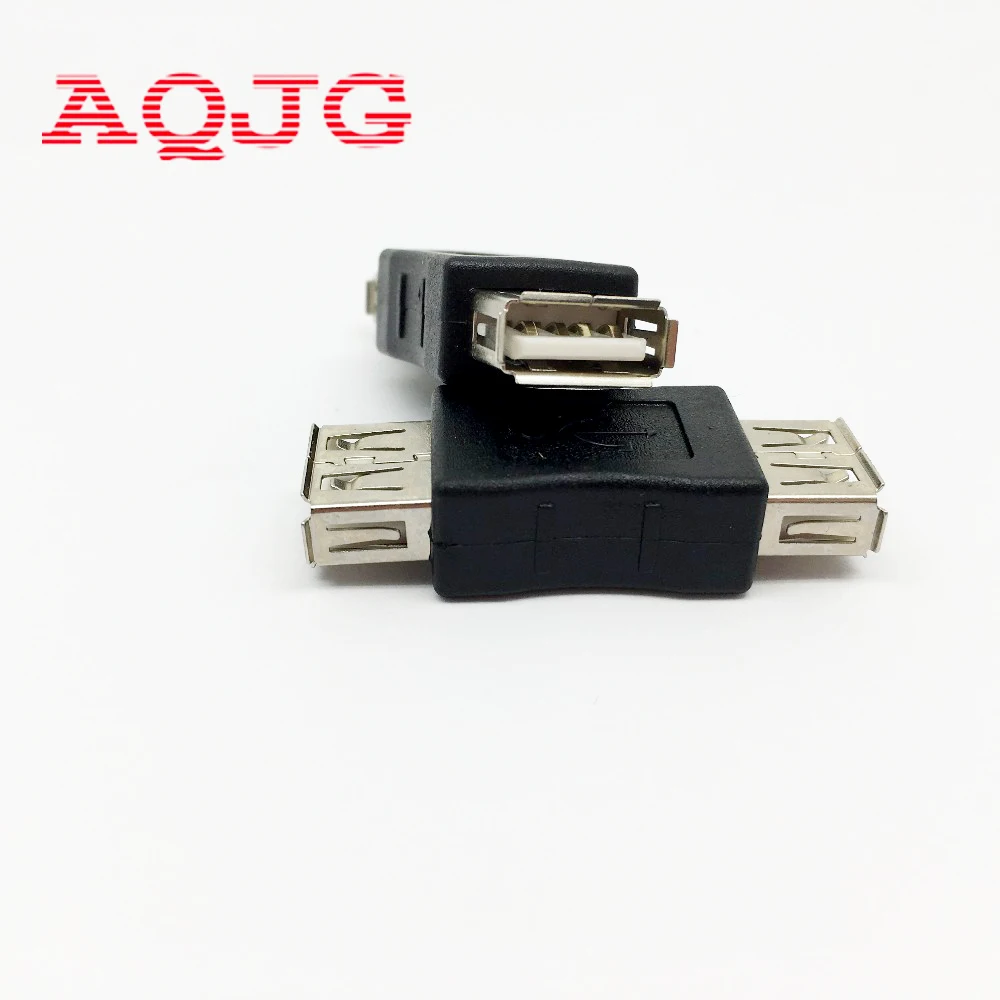 Переходник с разъемом USB 2 0 типа A на гнездо коннектор F/F Удлинительный разъем Usb AQJG