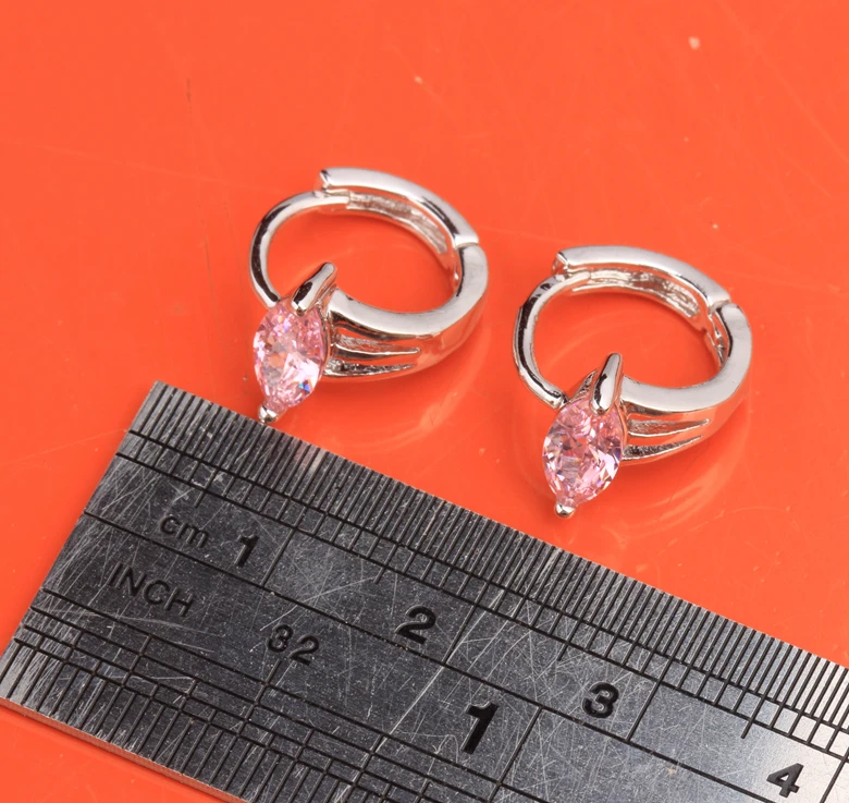 Восхищения &quotмаркиз&quot &quotРозовый кубический цирконий для Для женщин изделия