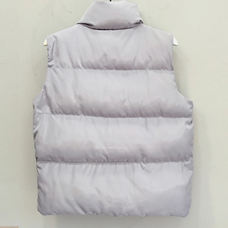 4XL жилет зимнее пальто для женщин корейские свободные парки без рукавов для девушек Мода размера плюс черный белый верхняя одежда повседневные Осенние Топы