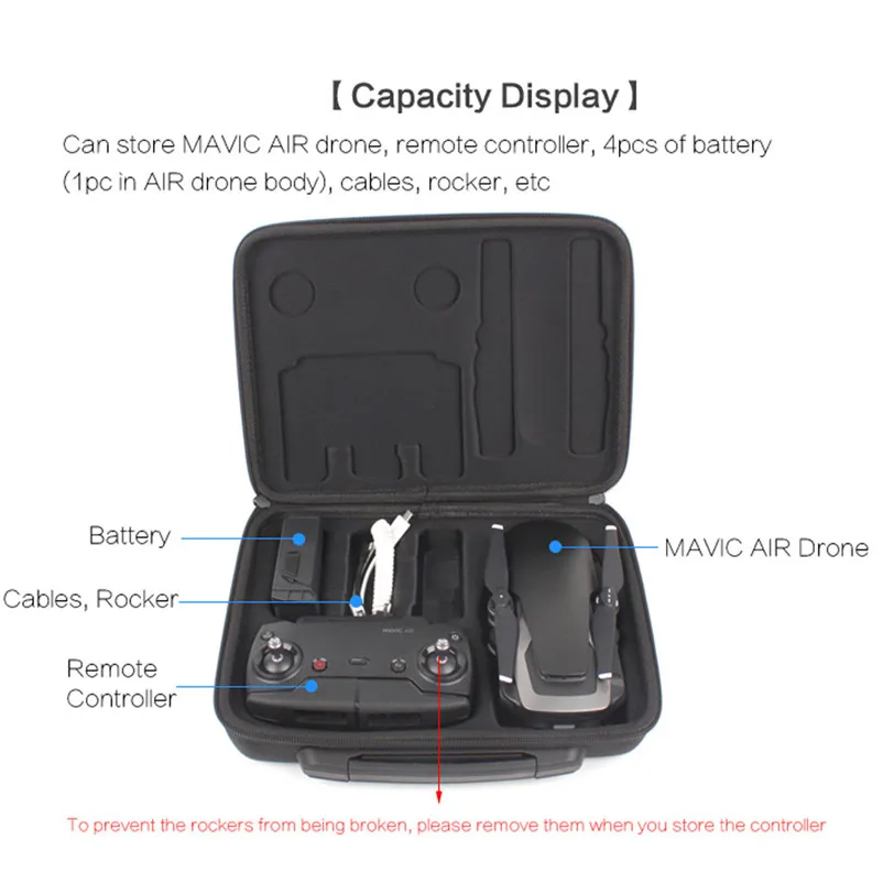 Дроны сумка для DJI MAVIC Air EVA Портативная сумка для хранения сумка на плечо Водонепроницаемый чехол для DJI MAVIC 20J Прямая
