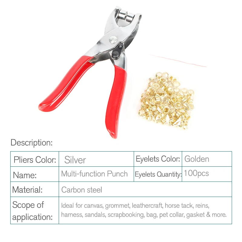 1 шт. Высокое качество Универсальный штамповщика плоскогубцы ручной кожаный