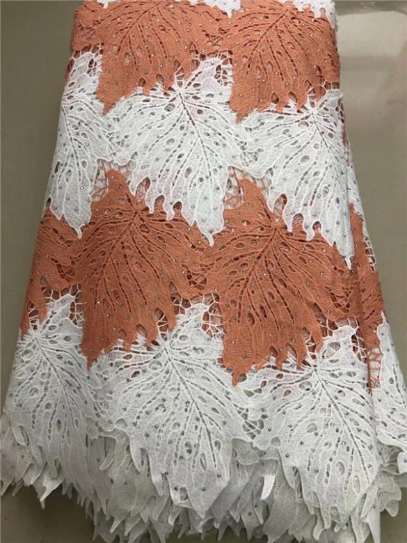High quality nigerian wedding african lace fabric/100% Cotton lace/guipure cord fabric for party FFYI629 | Дом и сад