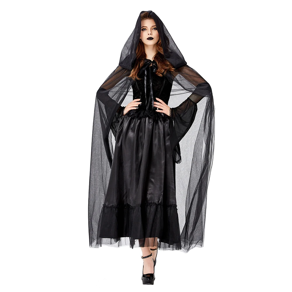 Хэллоуин ведьмы ролевые игры Косплей Костюм для взрослых женщин карнавальный