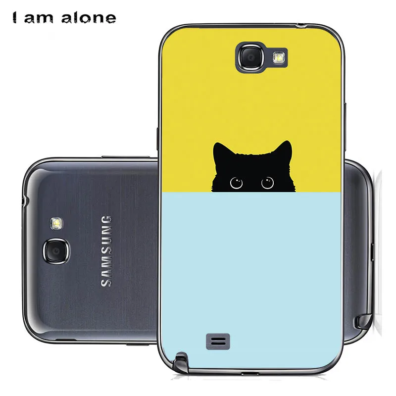 Чехлы для телефонов I am alone для samsung Galaxy Note 2 II N7100, 5,5 дюймов, жесткий пластиковый пакет, Модный Цветной Чехол для мобильного телефона - Цвет: PC HH74