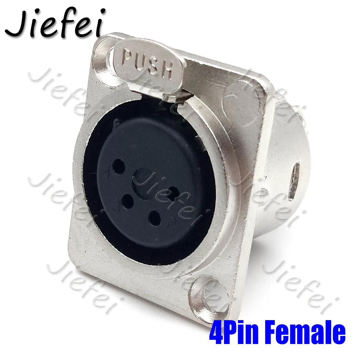 6 шт. 3Pin 4Pin 5Pin XLR разъем Женский или Мужской Разъем панель монтируется тип шасси квадратной формы металлический корпус