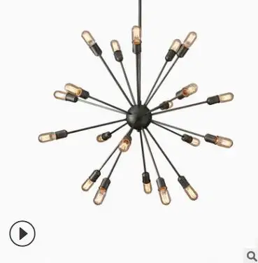 Американская Ретро креативная люстра спутник личность Ресторан гостиная кафе