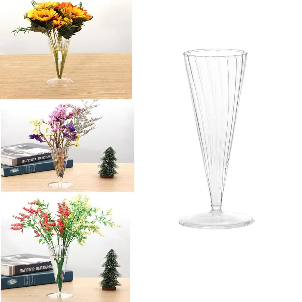 Стеклянные вазы для цветов 1 шт. декоративный центральный элемент дома или