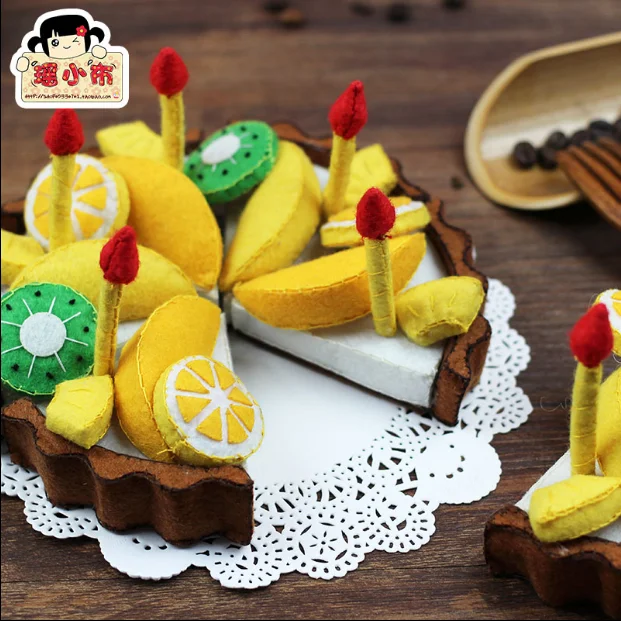 Набор из войлока для фруктового торта Нетканая ткань рукоделия набор шитья