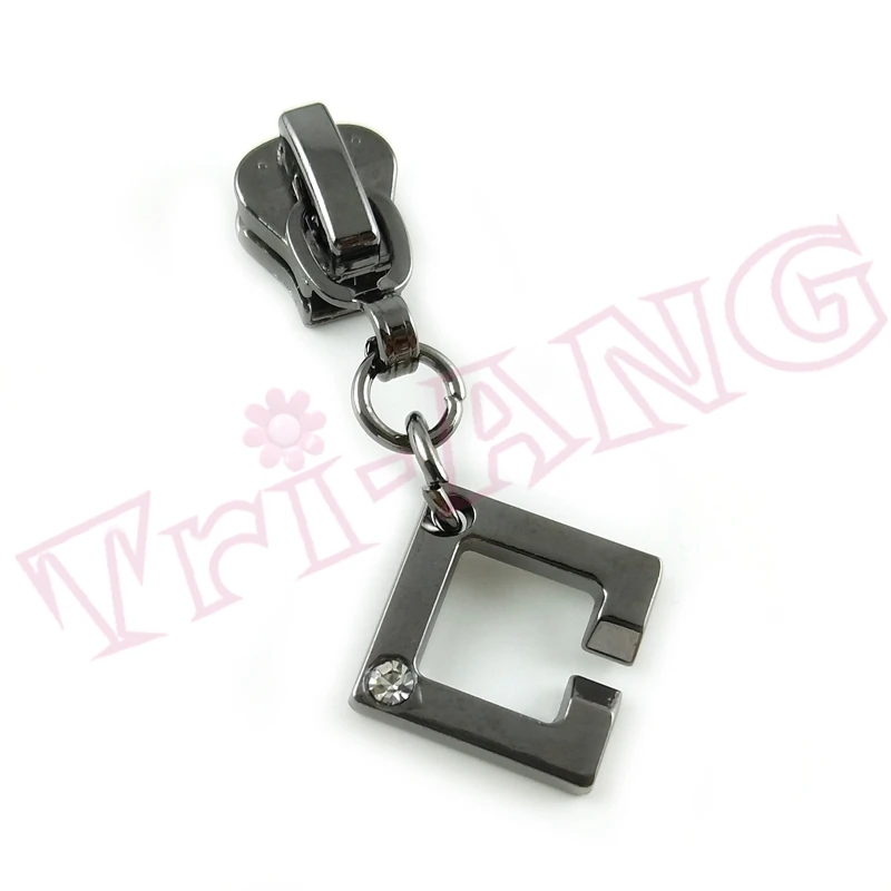 20 шт./лот модные слайдеры на молнии со стразами 5 # квадратной формы|zipper slider|zipper slider