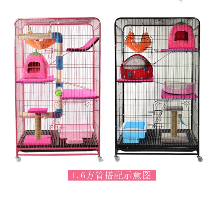 30% LK1612 eco-friendly Paited металлическая клетка для животных 2/3/4 слоя большое пространство будка домашних животных Многослойные ПЭТ вилла простая установка