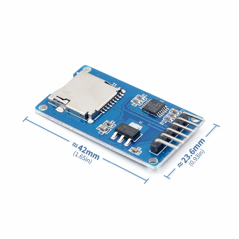 1 шт./лот Micro SD карта Мини TF кард-ридер модуль SPI интерфейсы с преобразователем уровня чип для arduino
