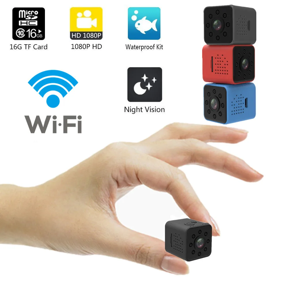 Мини-камера SQ23 HD с поддержкой Wi-Fi 1080P ночного видения | Электроника