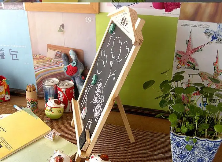 Бесплатная доставка детская деревянная доска дом магнитный планшет обучающие