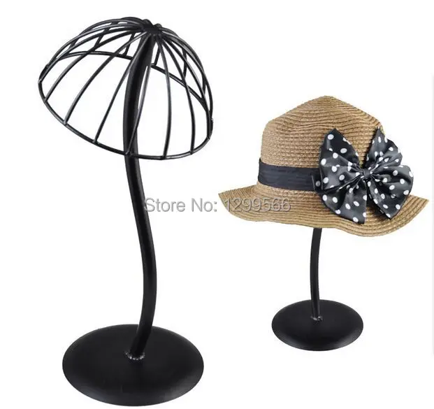 2 шт Бесплатная доставка креативный Черный Стенд для шляпы металлическая крышка