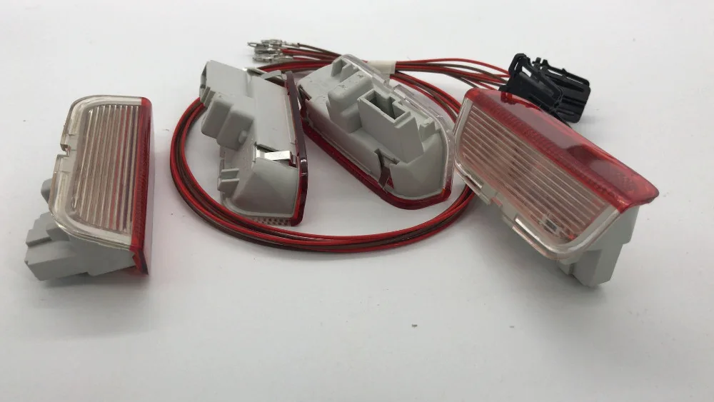 АвариПредупреждение светильник для дверей CHESHUNZAI S + кабель VW Golf Jetta 5 6 MK5 MK6 Passat B6 B7 CC