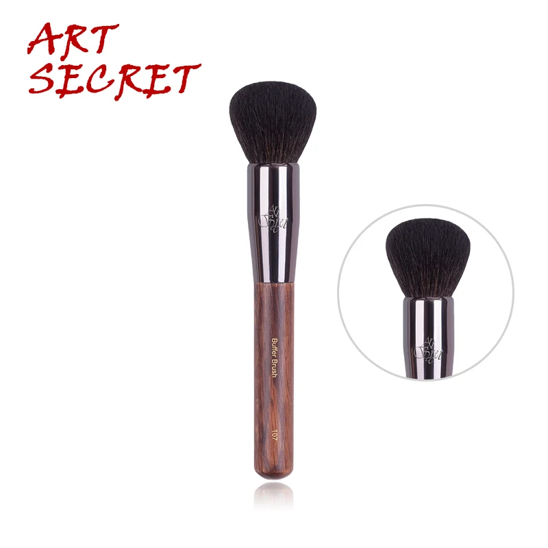 Artsecret 107 пудра Румяна буферная Кисть Pro Кисть для макияжа белка смешанный лазер логотип пистолет алюминиевый наконечник косметические инструменты для красоты