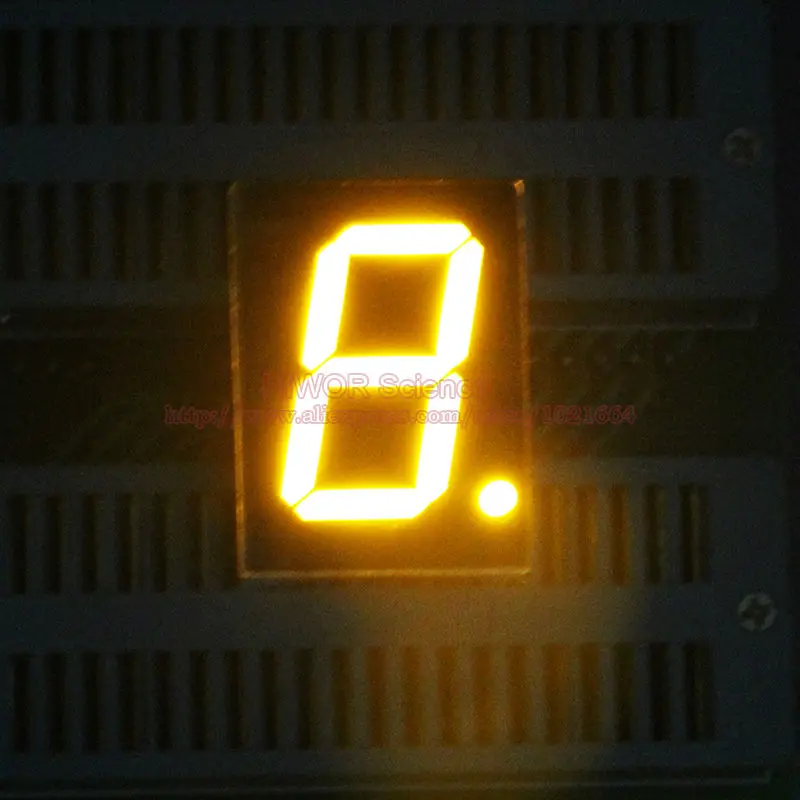 100 шт. 10-контактный светодиодный дисплей 8011BY 8011AY 0 8 дюйма 1-битная цифра