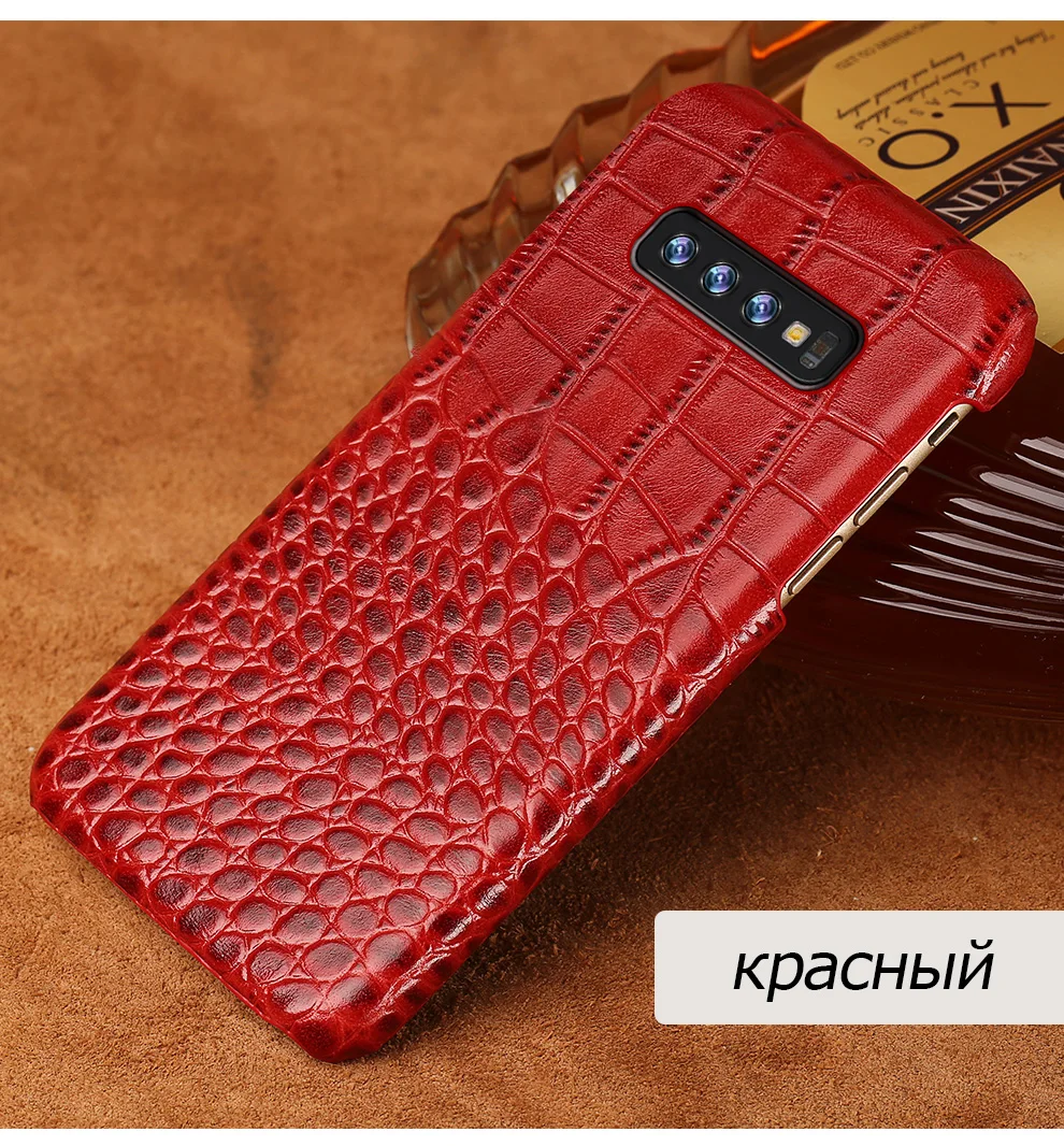 Подлинный кожаный чехол для мобильного телефона для samsung galaxy S10 плюс S7 S8 S9 плюс A50 A70 A10 A8 A7 Примечание 10 плюс 9 8 Роскошный чехол