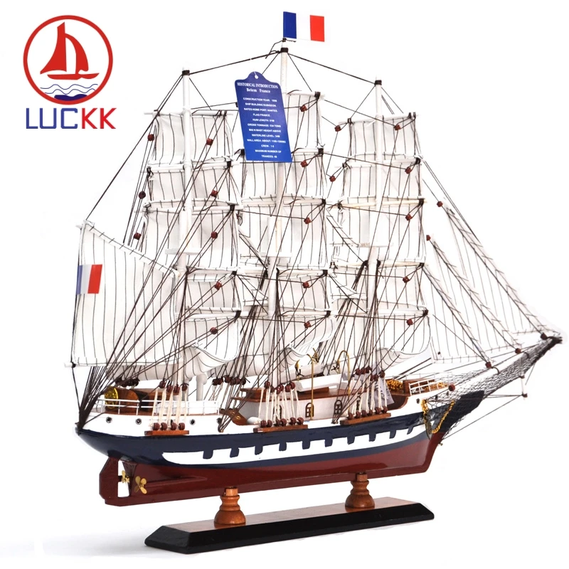 LUCKK 65 см BELEM деревянные модели кораблей изысканное украшение для интерьера