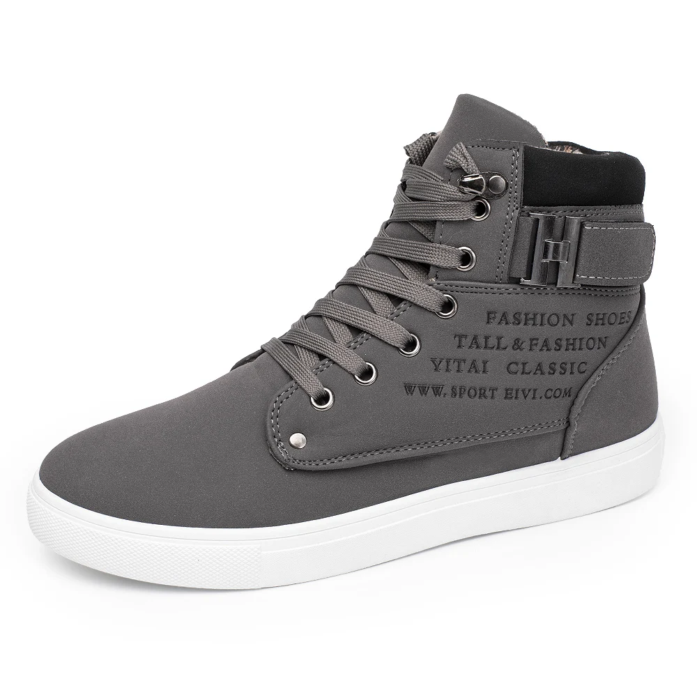 ZYYZYM Spring Autumn Men Casual Shoes Help Style Classic Rubber Fashion Sneakers Fur Man Hot Sale | Обувь
