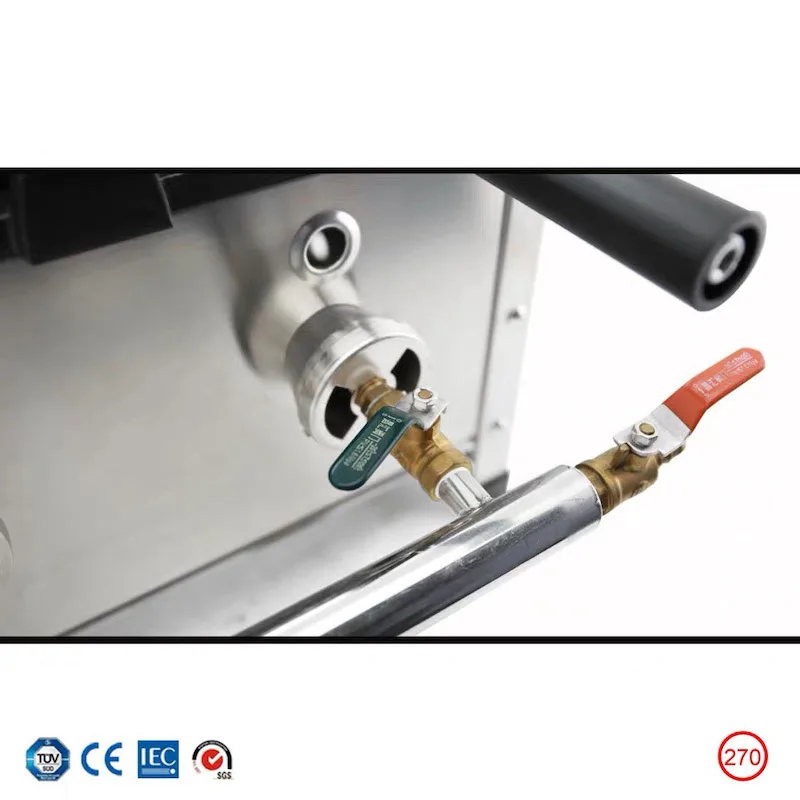 Коммерческая газовая вафельница в форме бульдога машина для изготовления вафель