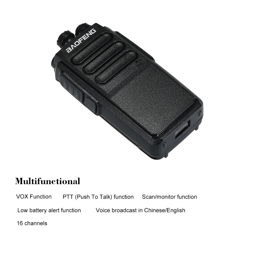 BAOFENG V1 UHF 400-470 МГц Портативный трансивер Interphone 16 каналов памяти PTT ключ запуска батарея экономия рация