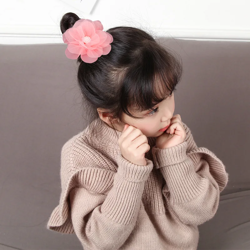 

Крупные Цветочные кружевные шифоновые заколки для волос высокого качества 6 цветов муслиновые Цветочные Детские заколки для волос принцессы заколки для волос для девочек аксессуары для волос