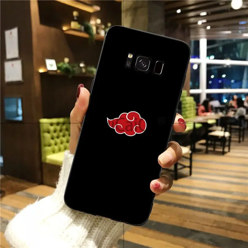 Ruicaica логотип Akatsuki Наруто окрашенный чехол стильный мягкий для телефона GALAXY s5 s6 edge