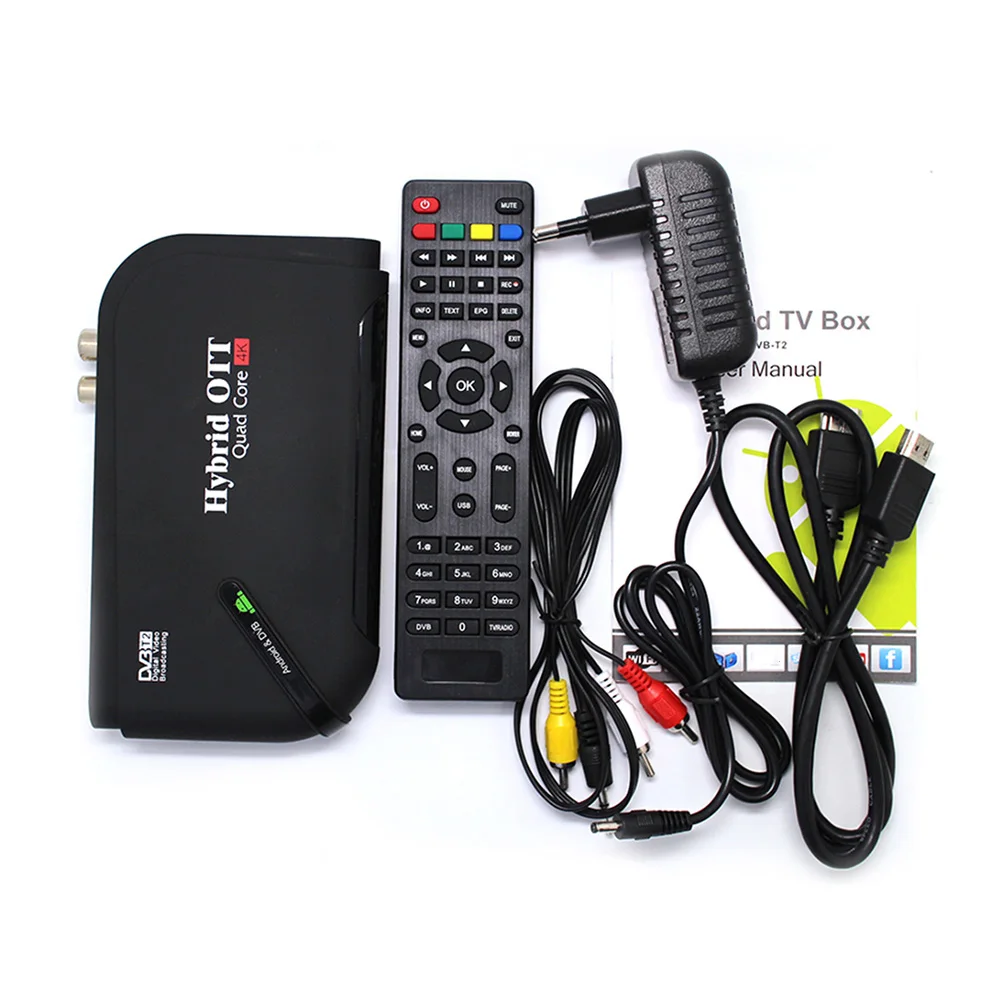 DVB T2 и Android два в одном ТВ приставка 7 1 Amlogic S905D Гб + 8 Смарт DVBT2 Отт телеприставка 4K