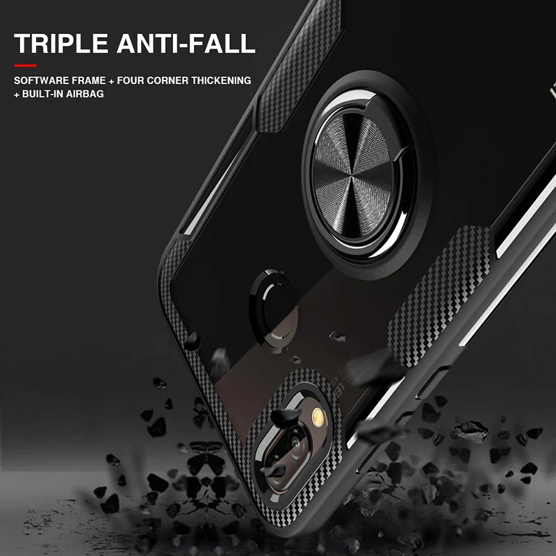 Гибридный чехол для OPPO R15 R17 F7 A3 360 кольцевой Держатель подставка противоударный
