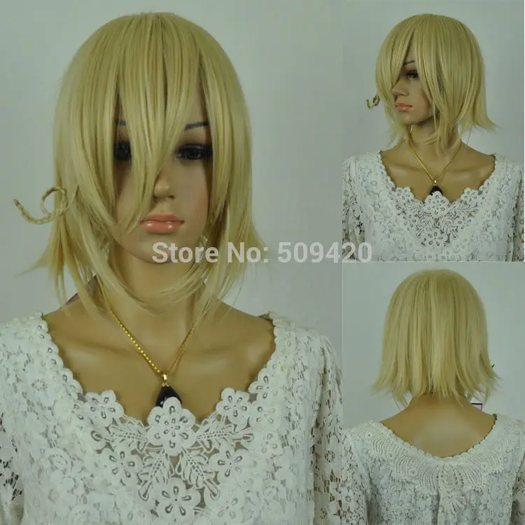 Parrucca H59826 парик&gt&gt&gt&gt блондинка короткие полный волокна мужская косплей аниме