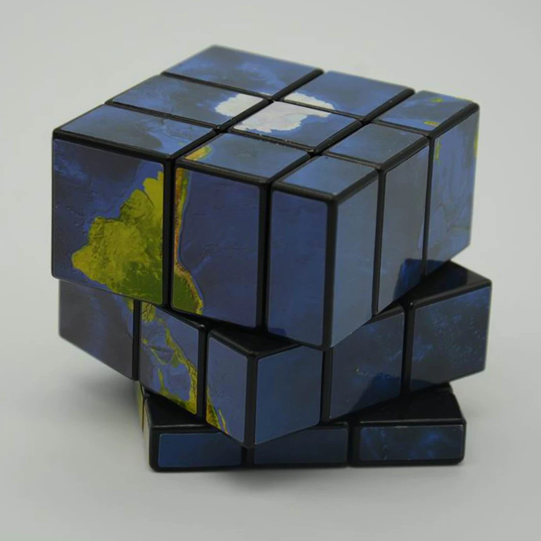 3x3x3 зеркальные блоки карта мира-наклейка волшебный куб головоломка скоростной куб 57 мм