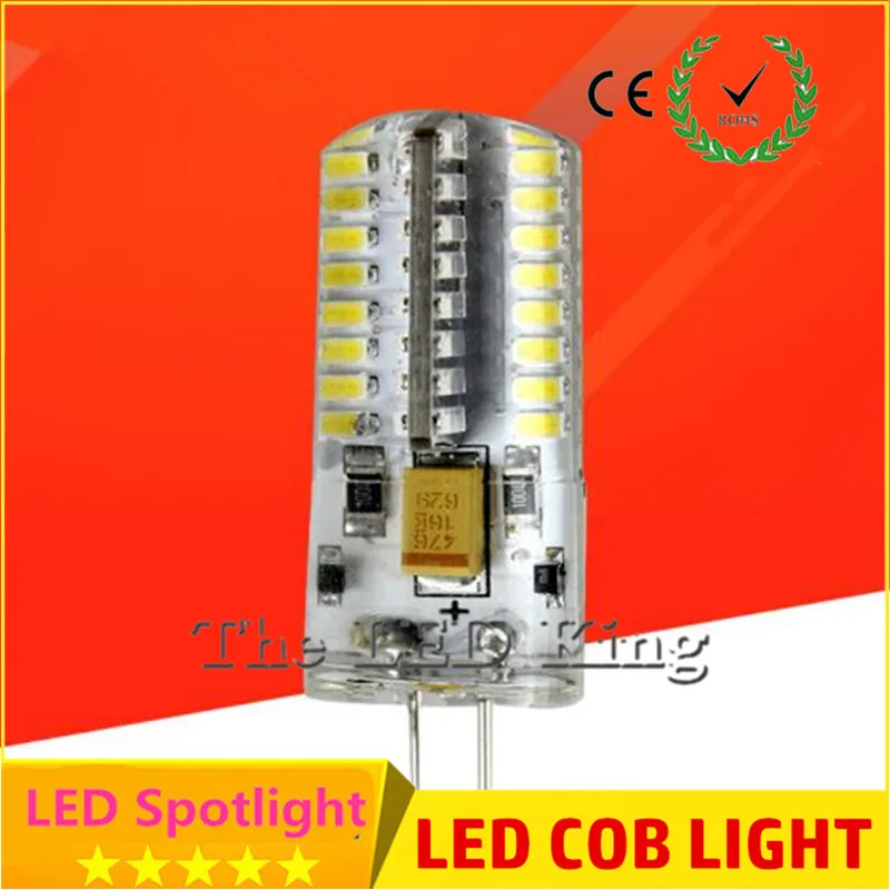 Светодиодная лампа G4 3 Вт 5 9 12 Миниатюрная 24 32 48 64 шт. SMD 2835 3014 силиконовый