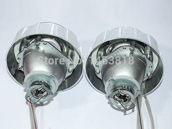 3.0HQT ccfl двойной ангельские глазки 3 дюйма HID объектив проектора H4 H1 H7 H11 синий