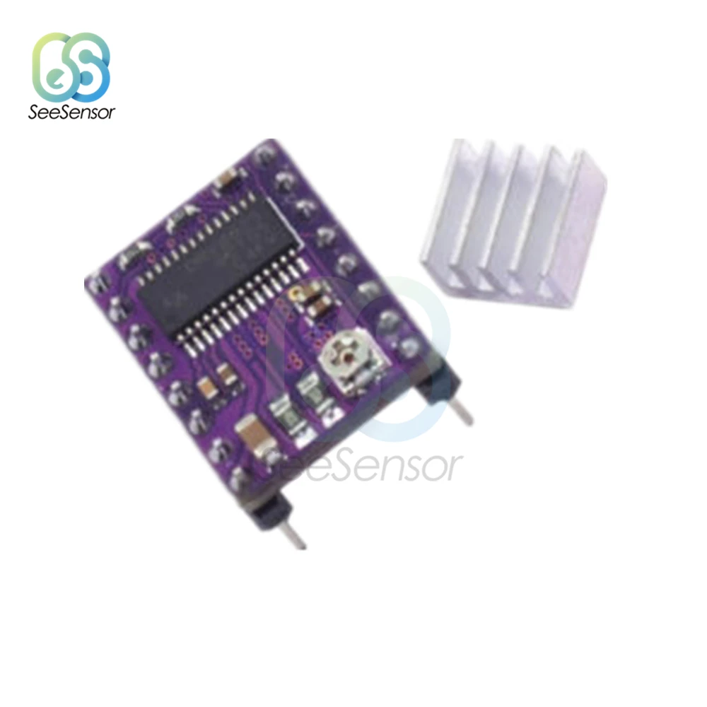Детали 3D-принтера StepStick A4988 DRV8825 модуль драйвера шагового двигателя с радиатором Reprap RAMPS 1,4 1,5 1,6 MKS плата управления
