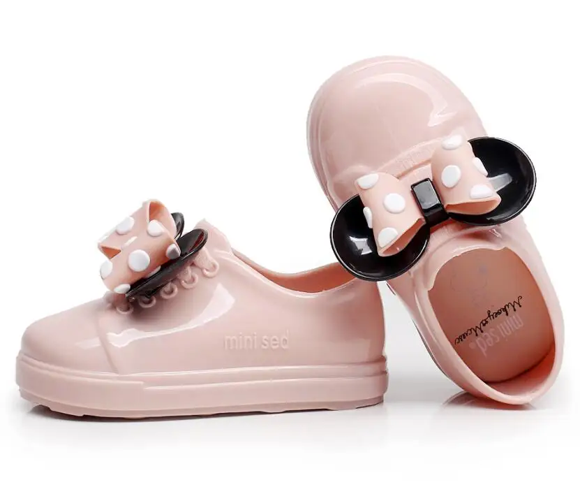 as picture Mini Melissa/босоножки для девочек; Новинка; повседневные тонкие туфли с Микки-Маусом и бантом для девочек; прозрачная обувь ярких фруктов; водонепроницаемые прозрачные сандалии; обувь - Цвет: as picture