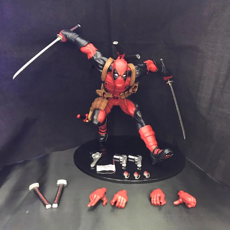 23 см Marvel X-Men бегущая фигурка Дэдпул куклы игрушки ПВХ Коллекционная модель H539 |
