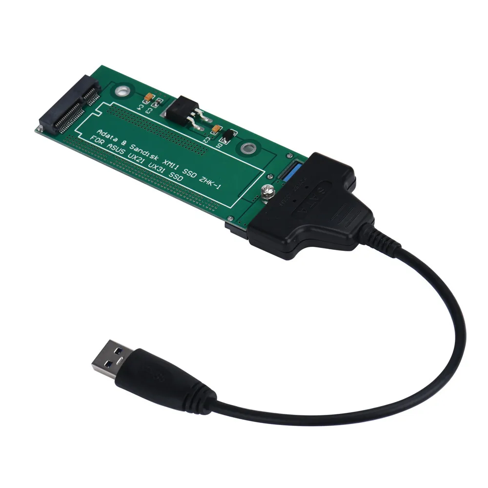 Адаптер SATA USB 3 0 кабель для ASUS EP121 UX21 UX31 SANDISK ADATA XM11 SSD 2 5|usb 3.0 cable|cable for asussata adapter |