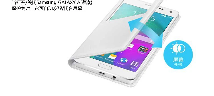 Высококачественный кожаный чехол-книжка с прозрачным окошком для Samsung Galaxy A5 A500 A3 A300 A7 A700 A8 Plus