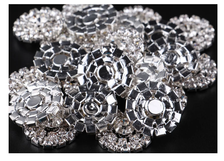 10 шт. Стразы для цветов ручной работы кнопки с цветочным сердечником украшение