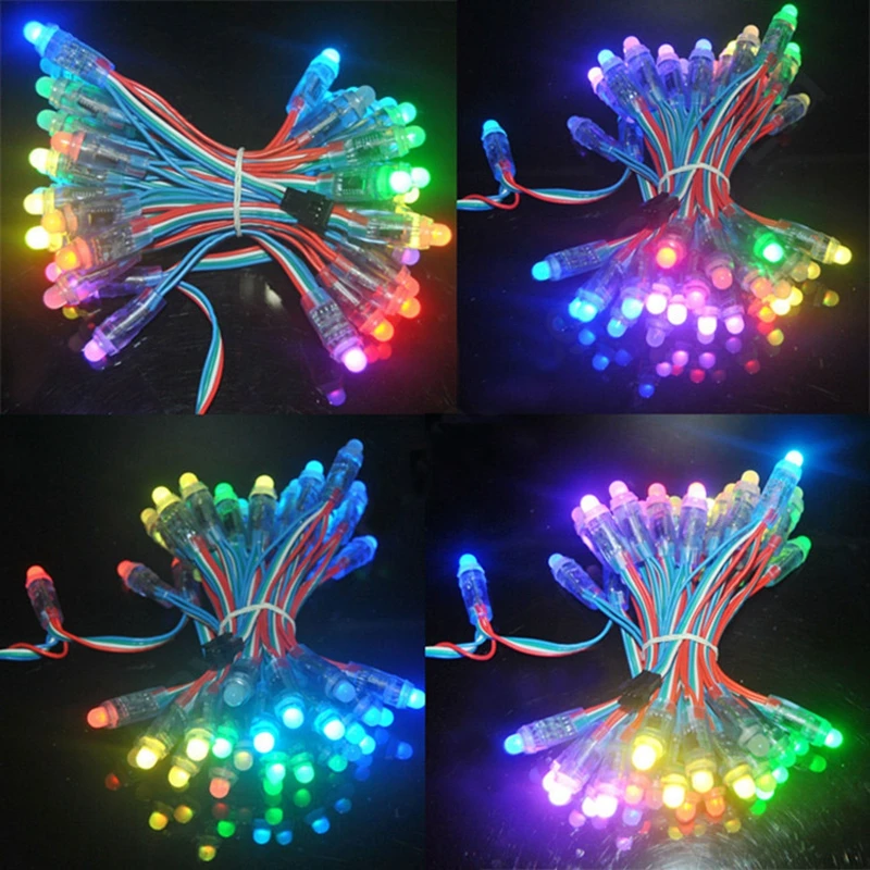 50 шт./лот 5 в WS2811 RGB IC светодиодный пиксельный модуль 12 мм цифровая полноцветная