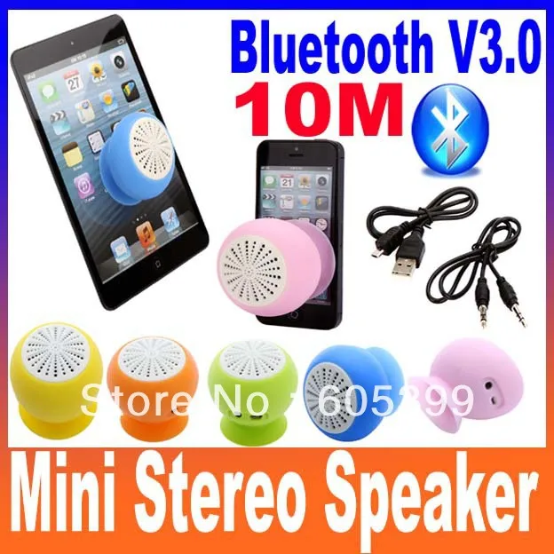 5 цветов Mini стерео Bluetooth динамик сабвуфер бас звук коробка для iPhone iPod iPad Handsfree