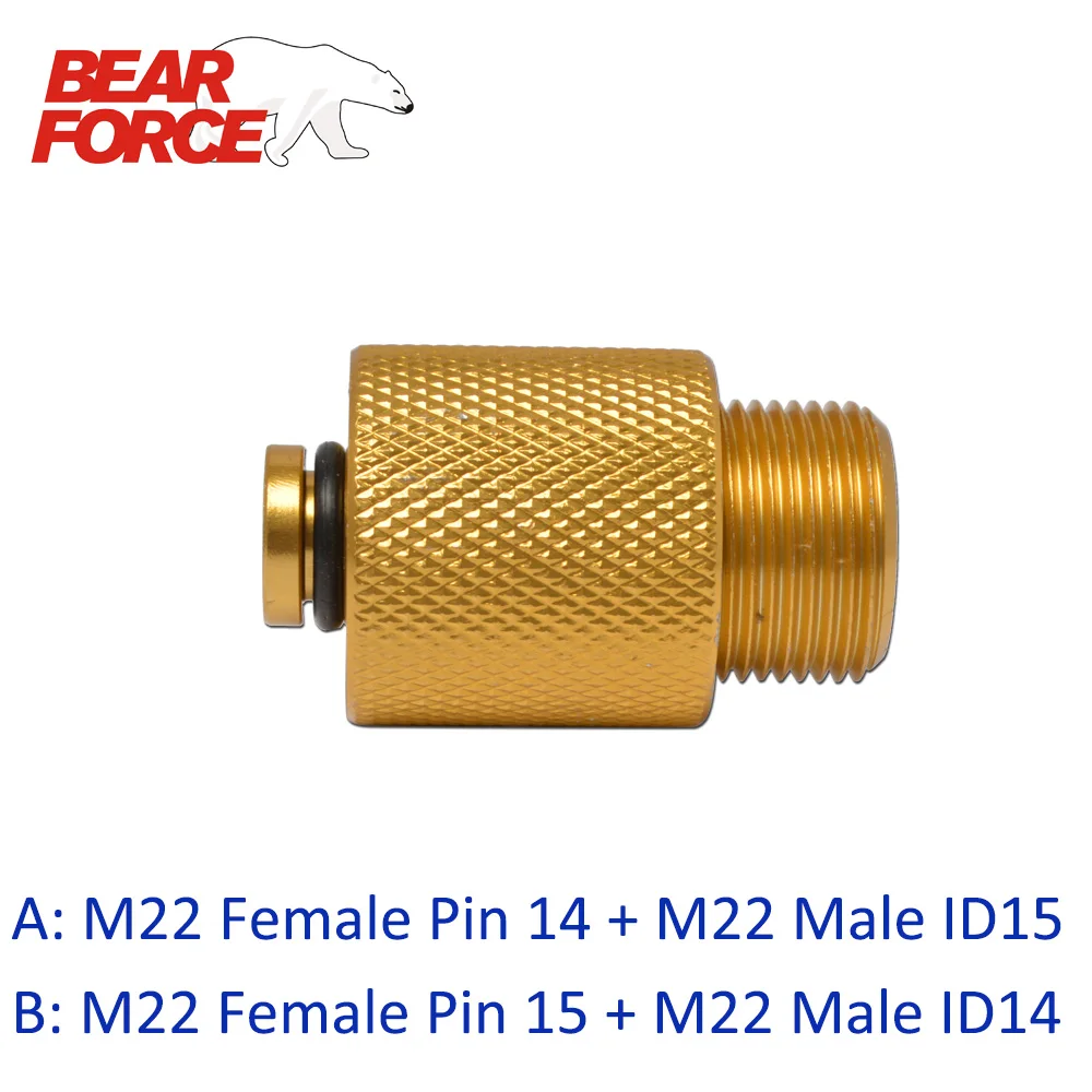 Переходник для автомойки высокого давления (преобразующий M22 ID 14 в 15)|adapter outlet|adapter
