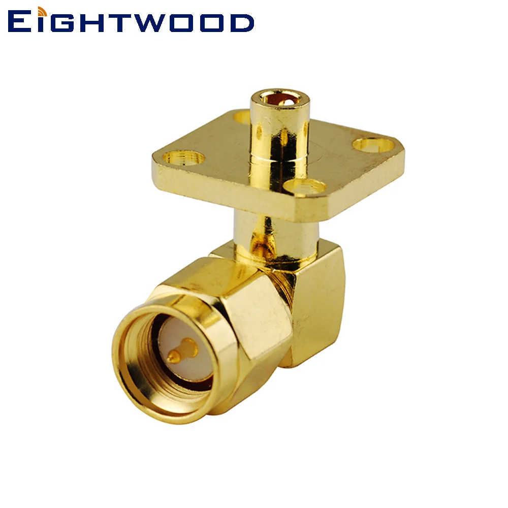 Eightwood SMA Штекер РЧ коаксиальный разъем адаптер прямоугольный 4 отверстия фланец