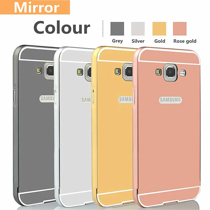Роскошные Металл + Зеркало Акриловые Case Для Samsung Galaxy Grand 2 Duos G7102 G7106 G7108 Мобильный